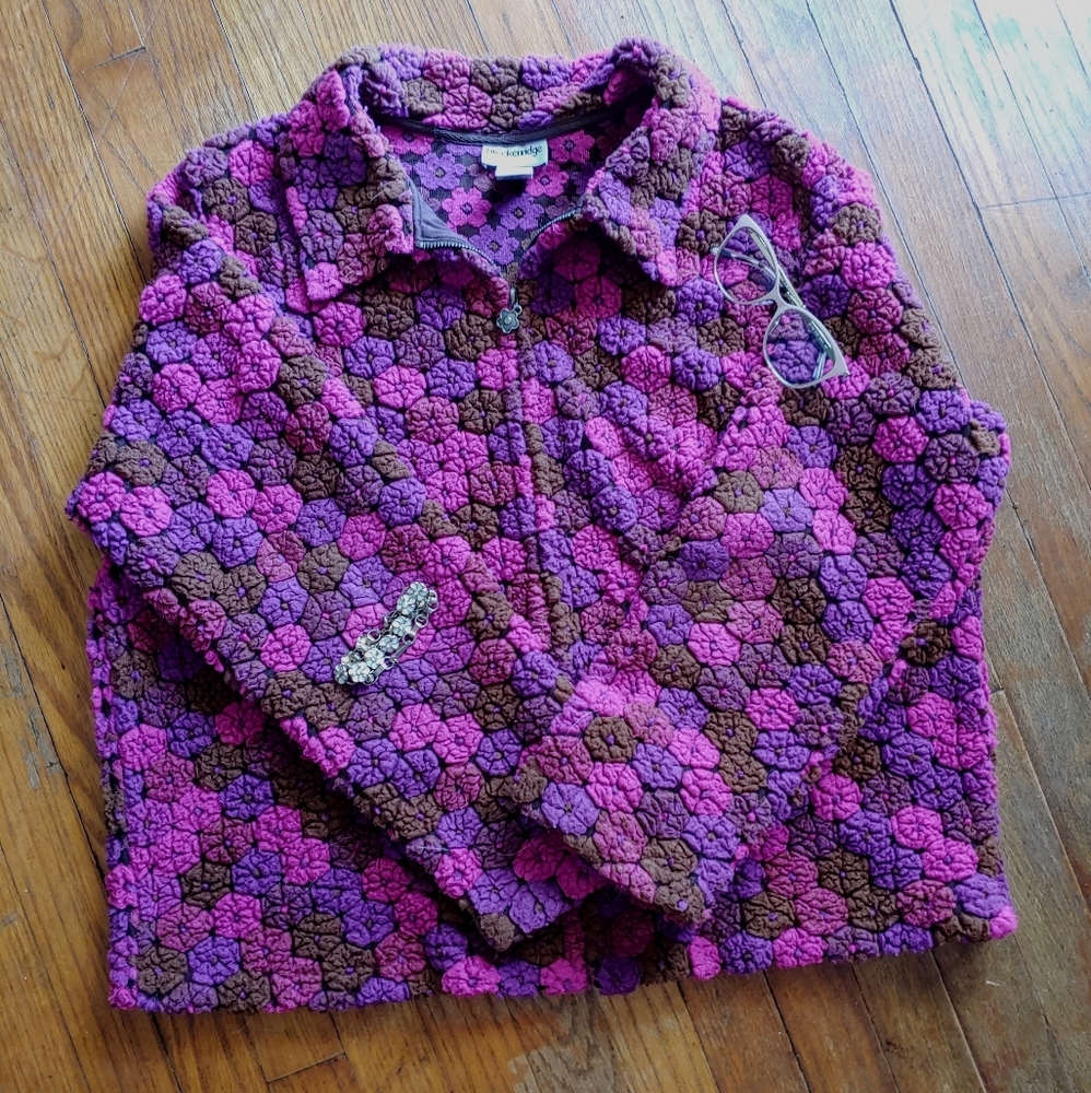 Vintage Breckenridge 70s 60s zip up sweater jacket